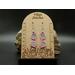 A tiny pair of machine embroidered pink sunglasses earrings with silver colored glass like area. Silver hypoallergenic hooks.